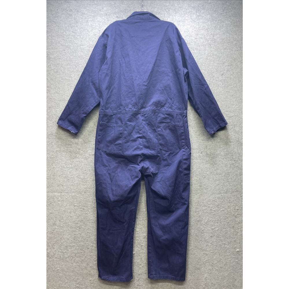 CCA Coveralls Garment Corp of America Blue Work Uniform Long Slv Men 48R M Myers - Picture 10 of 13